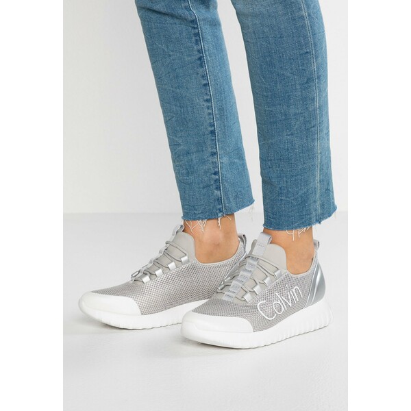 Calvin Klein Jeans REIKA Sneakersy niskie silver/white C1811A02B