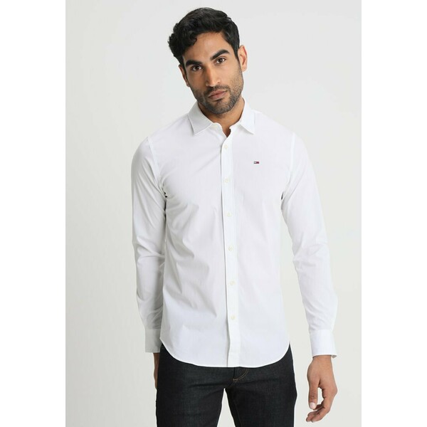 Tommy Jeans ORIGINAL STRETCH SLIM FIT Koszula classic white TOB22D00R