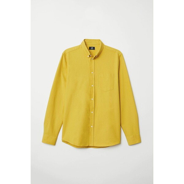 H&M Koszula oksfordzka Regular Fit 0584298027 Żółty