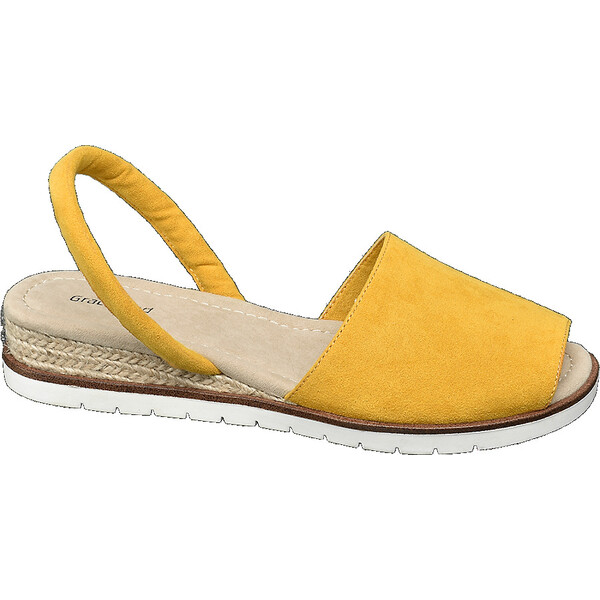 żółte sandały damskie Graceland z odkrytą piętą 12202129