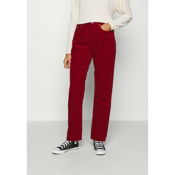 Tommy Jeans HARPER STRAIGHT ANKLE Spodnie materiałowe wine red TOB21A01D