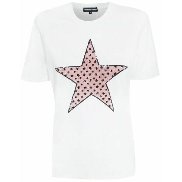 Markus Lupfer T-shirt MARKUS LUPFER FLOWER SEQUIN STAR