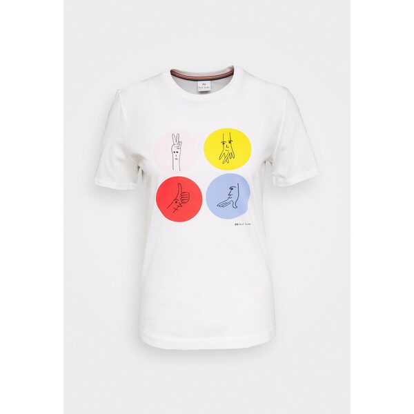 PS Paul Smith T-shirt z nadrukiem white PS721D01J