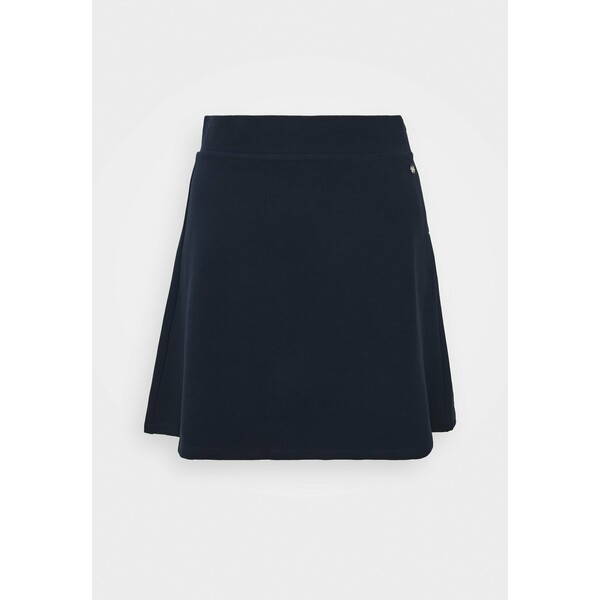 TOM TAILOR DENIM STRUCTURED SKIRT Spódnica trapezowa real navy blue TO721B065