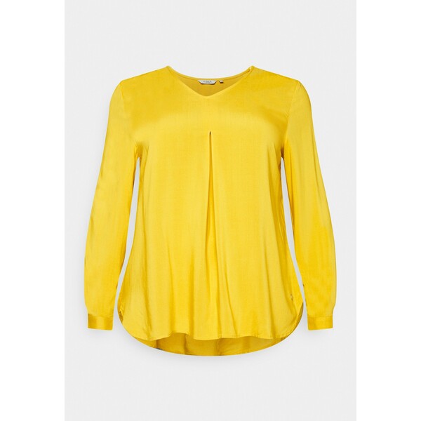 MY TRUE ME TOM TAILOR BLOUSE WITH PLEAT Bluzka california sand yellow TOL21E01O