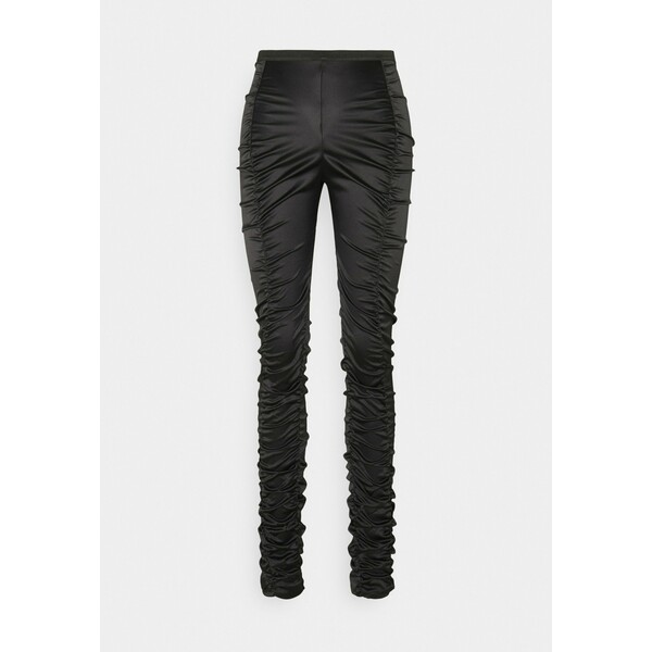 Weekday SMOCK TROUSER Spodnie materiałowe black WEB21A04H