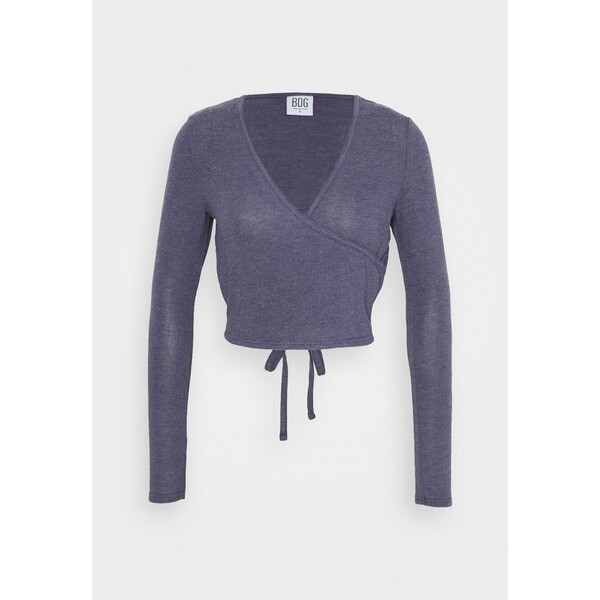 BDG Urban Outfitters COZY BALLET WRAP Sweter purple QX721E00U
