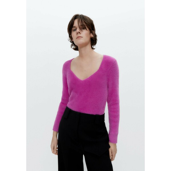 Uterqüe Sweter neon pink UT421I02T