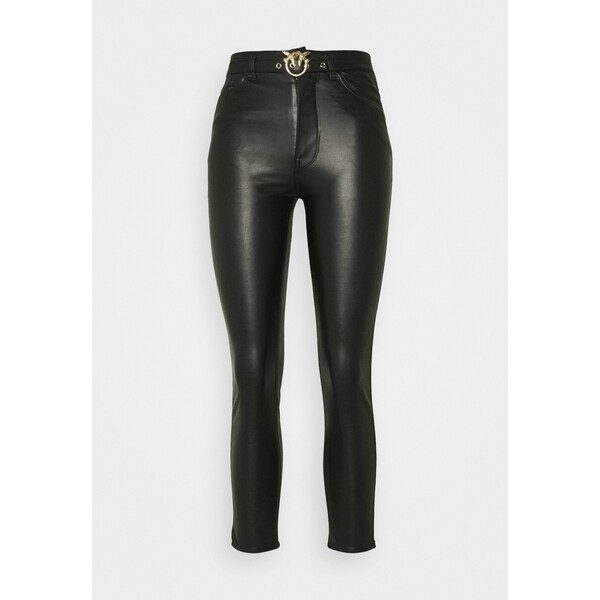 Pinko SUSAN TROUSERS Spodnie materiałowe black P6921A04V