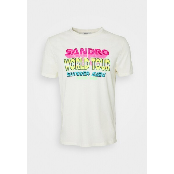 sandro T-shirt z nadrukiem coquille SAD21D02A