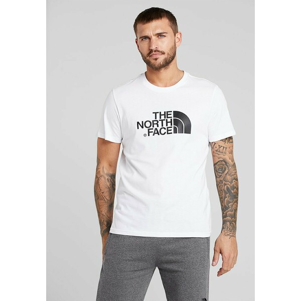 The North Face EASY TEE T-shirt z nadrukiem white TH342D00U-A11