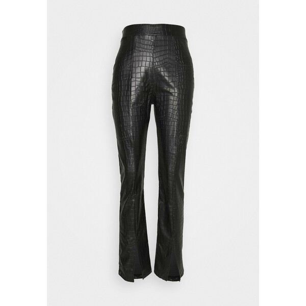 Nly by Nelly STRUCTURED PANTS Spodnie materiałowe black NEG21A02C