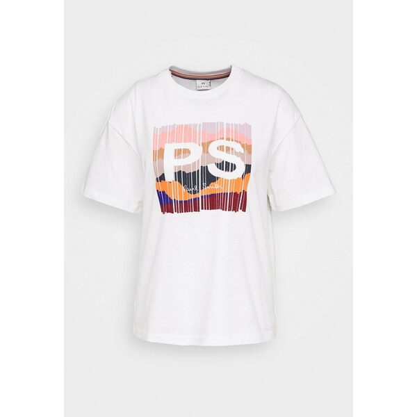 PS Paul Smith T-shirt z nadrukiem white PS721D01P