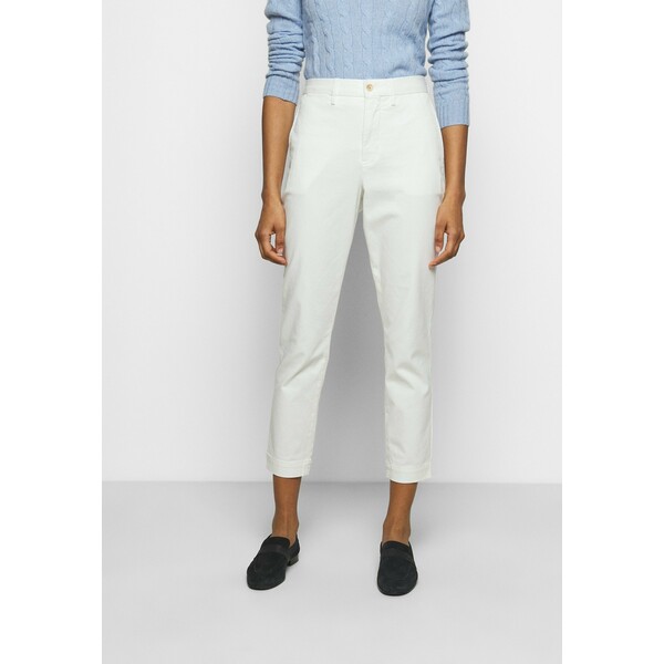 Polo Ralph Lauren SLIM LEG PANT Spodnie materiałowe warm white PO221A039