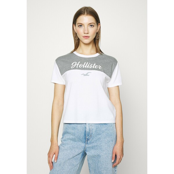 Hollister Co. SPORTY T-shirt z nadrukiem grey H0421D07I