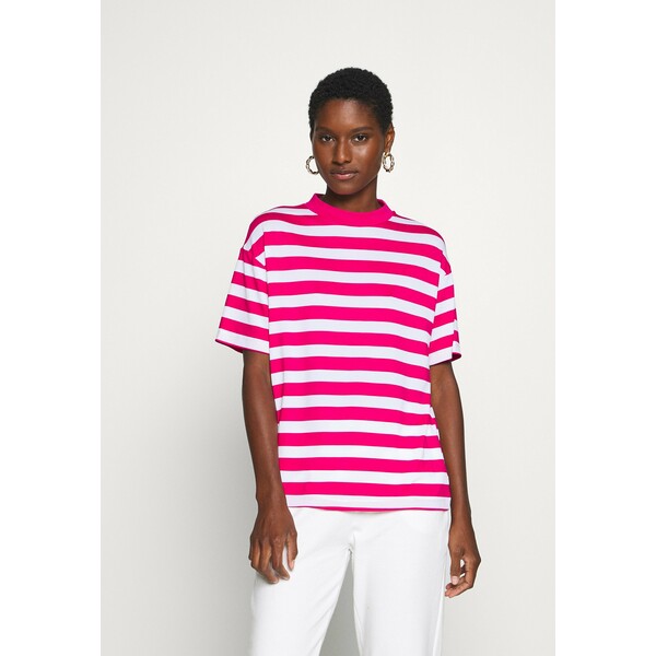 Trendyol T-shirt z nadrukiem pink TRU21D01A