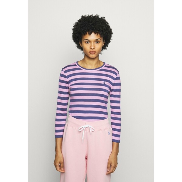 Polo Ralph Lauren STRIPE LONG SLEEVE Bluzka z długim rękawem hint of pink PO221D08B