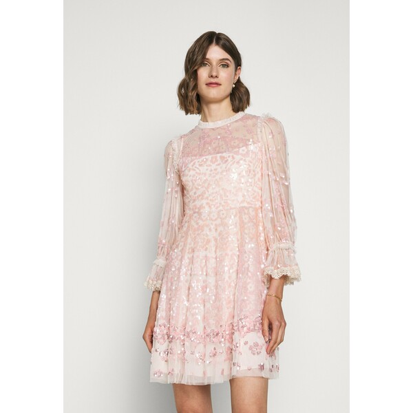 Needle & Thread PATCHWORK DRESS Sukienka koktajlowa ballet slipper/pink NT521C08Q