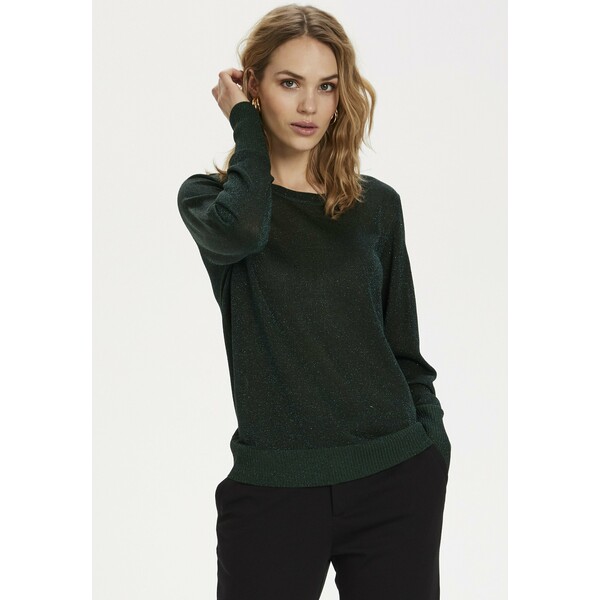 Kaffe KAANKRA Sweter dark green metallic KA321I0DE