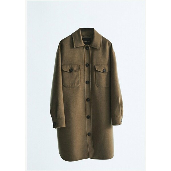 Massimo Dutti MIT TASCHEN Płaszcz wełniany /Płaszcz klasyczny brown M3I21U0C6
