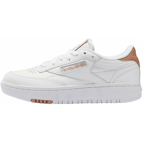 Reebok Classic CLUB C DOUBLE Sneakersy niskie white/white/ruscly RE011A0ES