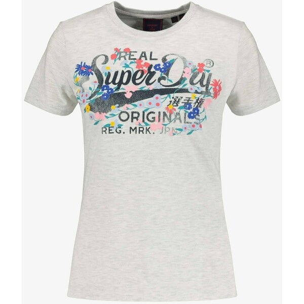 Superdry T-shirt z nadrukiem grau SU221D1XJ