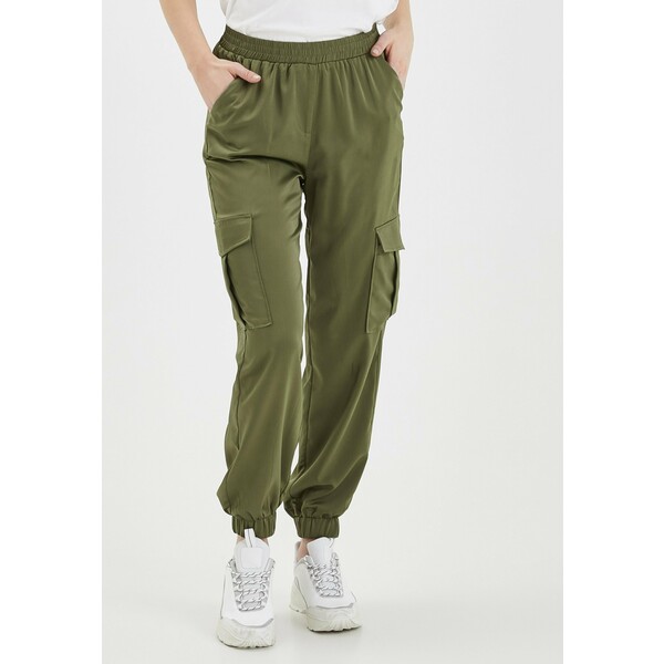 b.young BXJUNOL PANTS W. POCKETS WOVEN Spodnie materiałowe green BY221A03Y