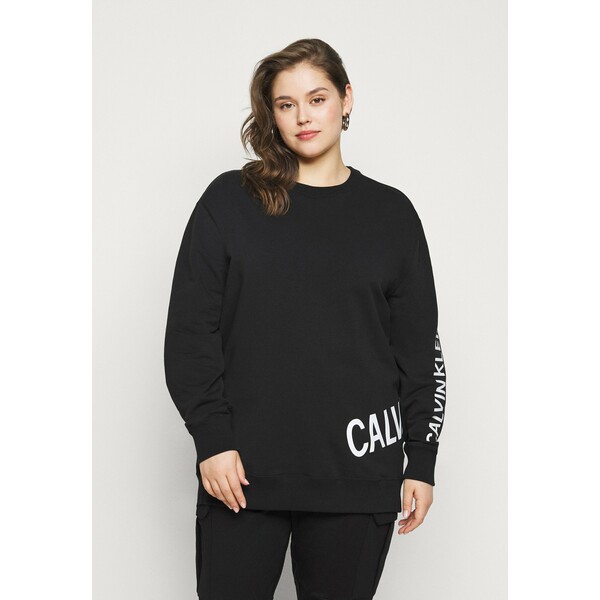 Calvin Klein Jeans Plus PLUS STRETCH INNOVATION Bluza z kapturem black C2Q21J00B