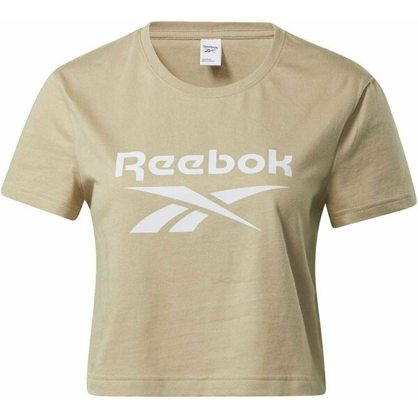 Reebok Classic CLASSICS BIG LOGO T-SHIRT T-shirt z nadrukiem beige RE021E007