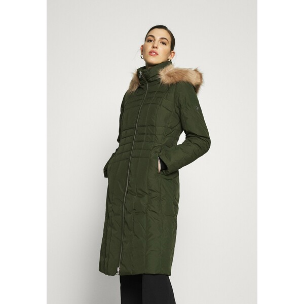 Calvin Klein ESSENTIAL COAT Płaszcz zimowy dark olive 6CA21U018