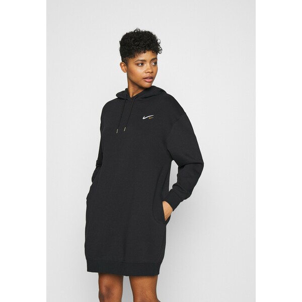 Nike Sportswear HOODIE DRESS Sukienka letnia black NI121C02C