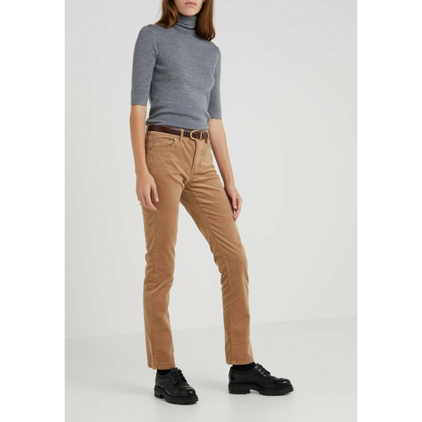 Lauren Ralph Lauren MIDRISE PANT Spodnie materiałowe classic camel L4221A041