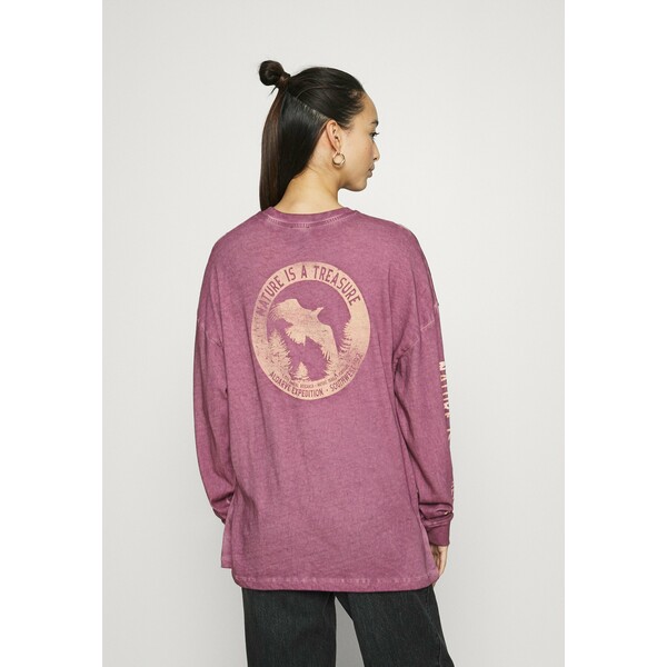 BDG Urban Outfitters NATURE EAGLE SKATE Bluzka z długim rękawem purple QX721D024