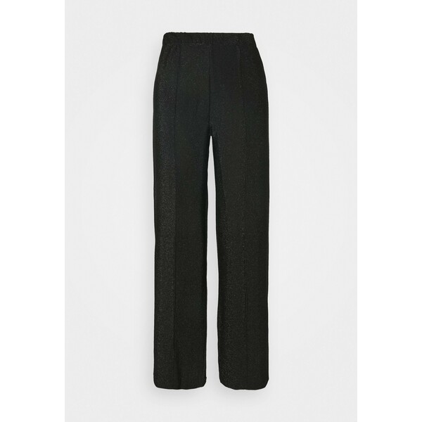 Pieces PCRINA MW WIDE PANT Spodnie materiałowe black PE321A0AY