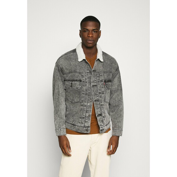 Levi's® MODERN TYPE 2 TRUCKER Kurtka jeansowa grey denim LE222T036