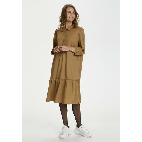Saint Tropez ELLIANA Sukienka koszulowa pecan brown S2821C0BE
