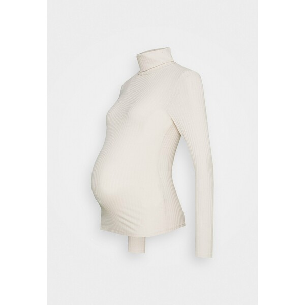 New Look Maternity ROLL NECK Bluzka z długim rękawem stone N0B29G05Q