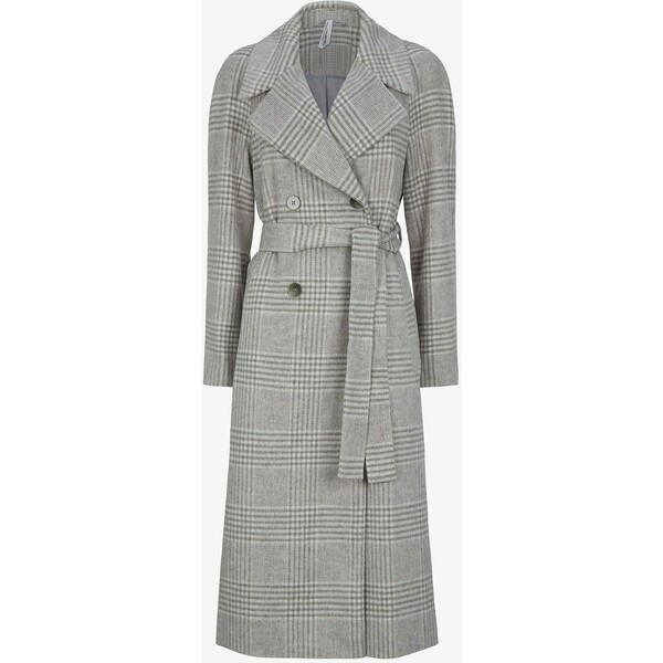 Dorothy Perkins DOUBLE BREASTED WRAP Płaszcz wełniany /Płaszcz klasyczny grey DP521U06A