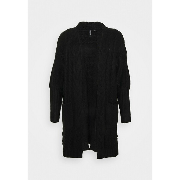 CAPSULE by Simply Be COSY DEEP CUFF CABLE CARDIGAN NEW CABLE Kardigan black CAS21I00W