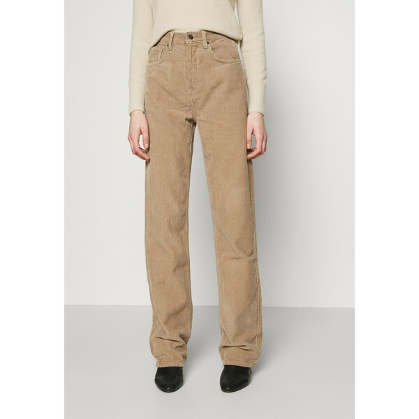 Topshop RUNWAY Jeansy Relaxed Fit taupe TP721N0GS