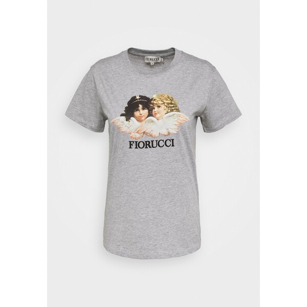 Fiorucci VINTAGE ANGELS TEE T-shirt z nadrukiem heather grey FI921D00S