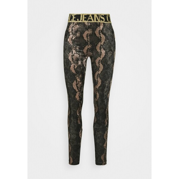 Versace Jeans Couture Legginsy moro VEI21A00T