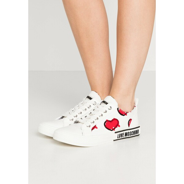 Love Moschino LABEL SOLE Sneakersy niskie white LO911A04I