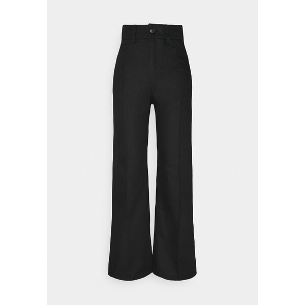 Weekday NELLIE TROUSER Jeansy Relaxed Fit black WEB21A040