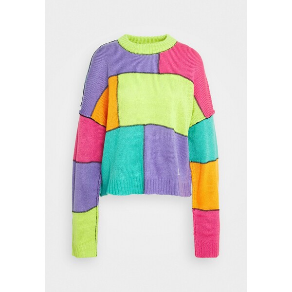 The Ragged Priest COLOURBLOCK PANELLED JUMPER WITH EXPOSED SEAMS Sweter multi THJ21I00O