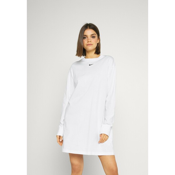Nike Sportswear DRESS Sukienka z dżerseju white NI121C02B
