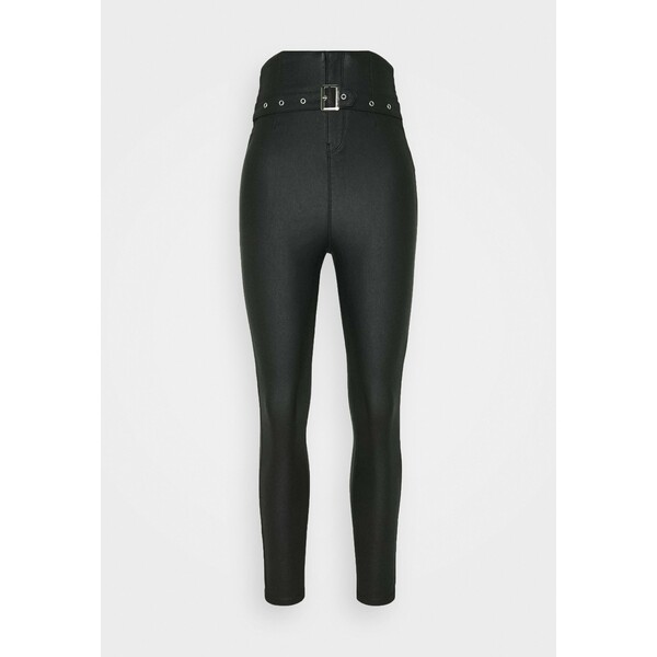 Missguided Spodnie materiałowe black M0Q21N08S