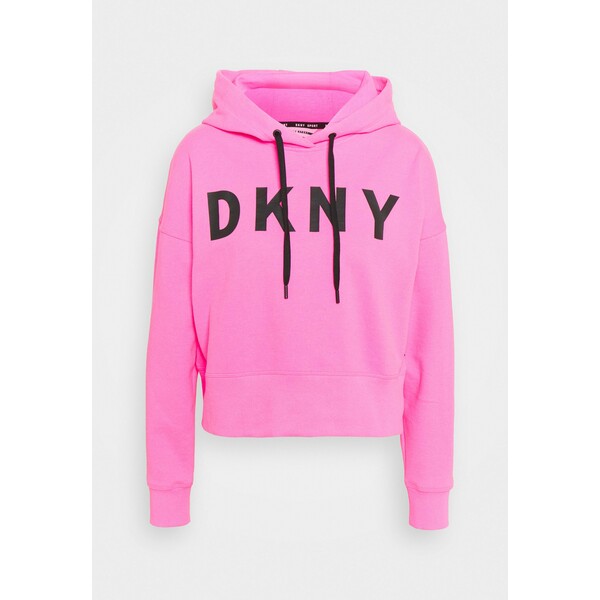 DKNY EXPLODED LOGO HOODIE Bluza laser pink DK141G01Z