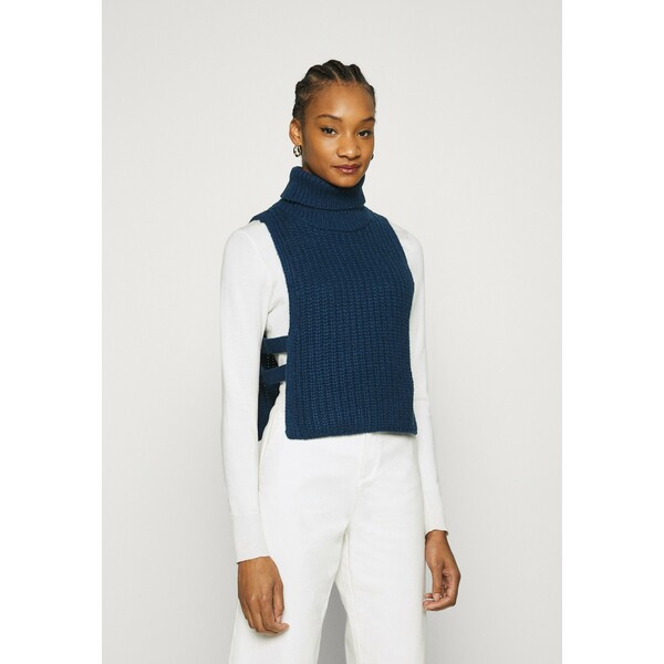 Who What Wear TURTLENECK DICKIE Sweter navy WHF21I00C