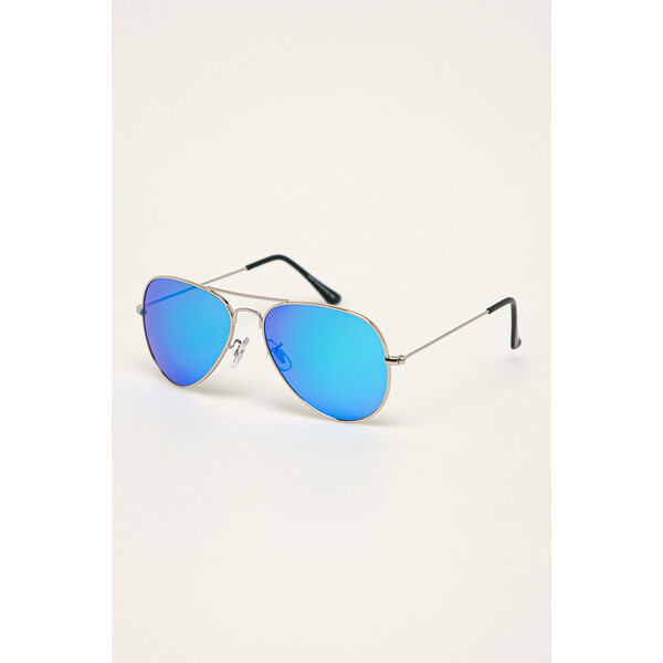 Medicine Okulary przeciwsłoneczne męskie aviator niebieskie RS20-OKM506_50X